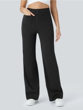 HALARA DayStretch High Waisted Pockets Straight Leg Casual Pants Size XS